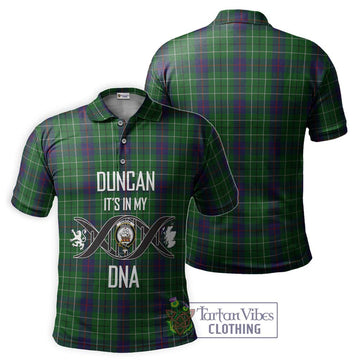 Duncan Tartan Polo Shirt with Family Crest DNA In Me Style