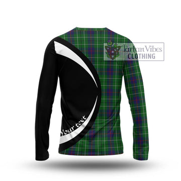 Duncan Tartan Long Sleeve T-Shirt with Family Crest Circle Style