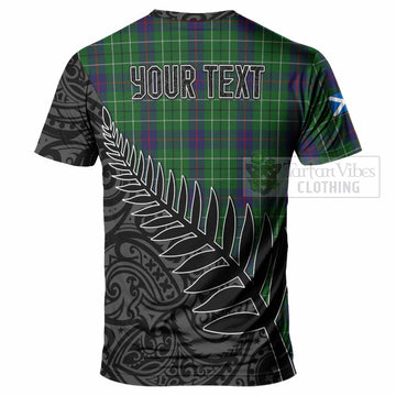 Duncan Crest Tartan T-Shirt with New Zealand Silver Fern Half Style