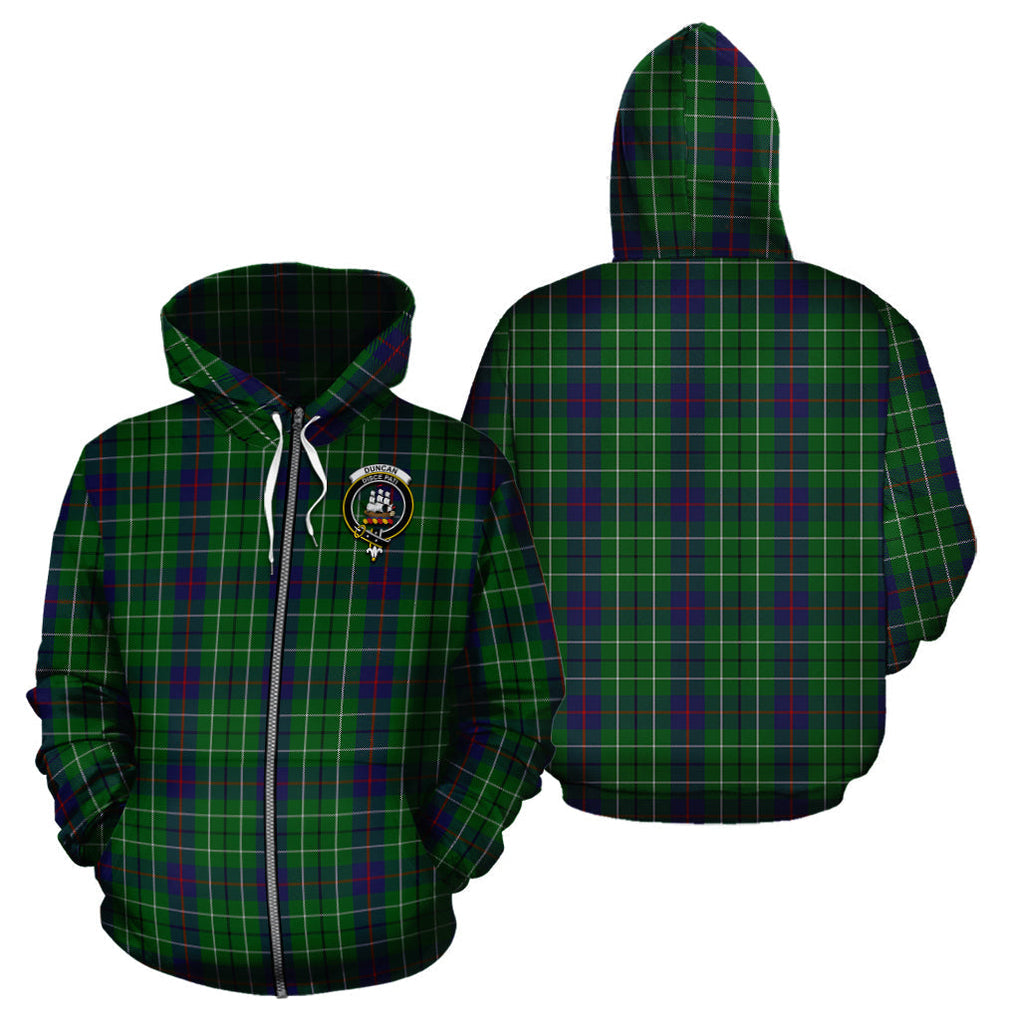Duncan Tartan Hoodie with Family Crest - Tartan Vibes Clothing