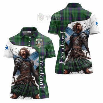 Duncan Crest Tartan Women's Polo Shirt Inspired by the Freedom of Scottish Warrior