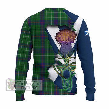 Duncan Tartan Family Crest Knitted Sweater Scottish Thistle Celtic Inspired - Tartan Vibes Clothing