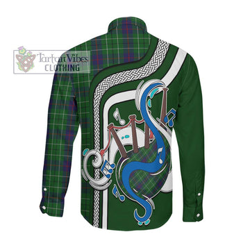 Duncan Tartan Long Sleeve Button Shirt with Epic Bagpipe Style