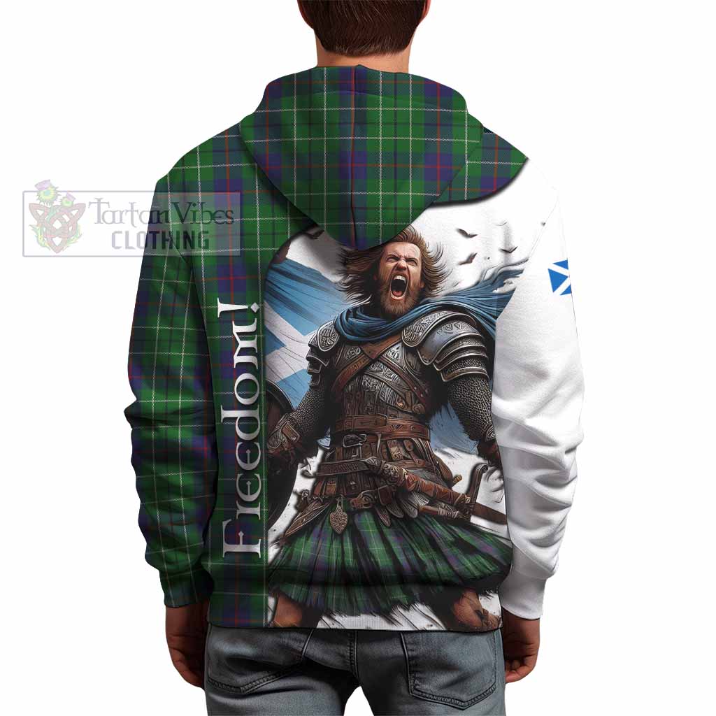 Tartan Vibes Clothing Duncan Crest Tartan Hoodie Inspired by the Freedom of Scottish Warrior