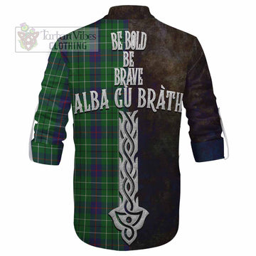 Duncan Tartan Family Crest Ghillie Kilt Shirt Alba Gu Brath Be Brave Lion Ancient Style - Tartan Vibes Clothing