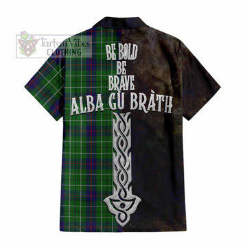 Duncan Tartan Family Crest Hawaiian Shirt Alba Gu Brath Be Brave Lion Ancient Style - Tartan Vibes Clothing