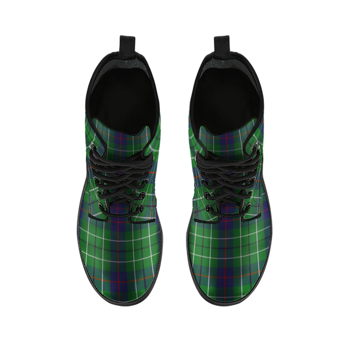 Duncan Tartan Leather Boots - Tartan Vibes Clothing