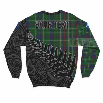 Duncan Crest Tartan Sweatshirt with New Zealand Silver Fern Half Style