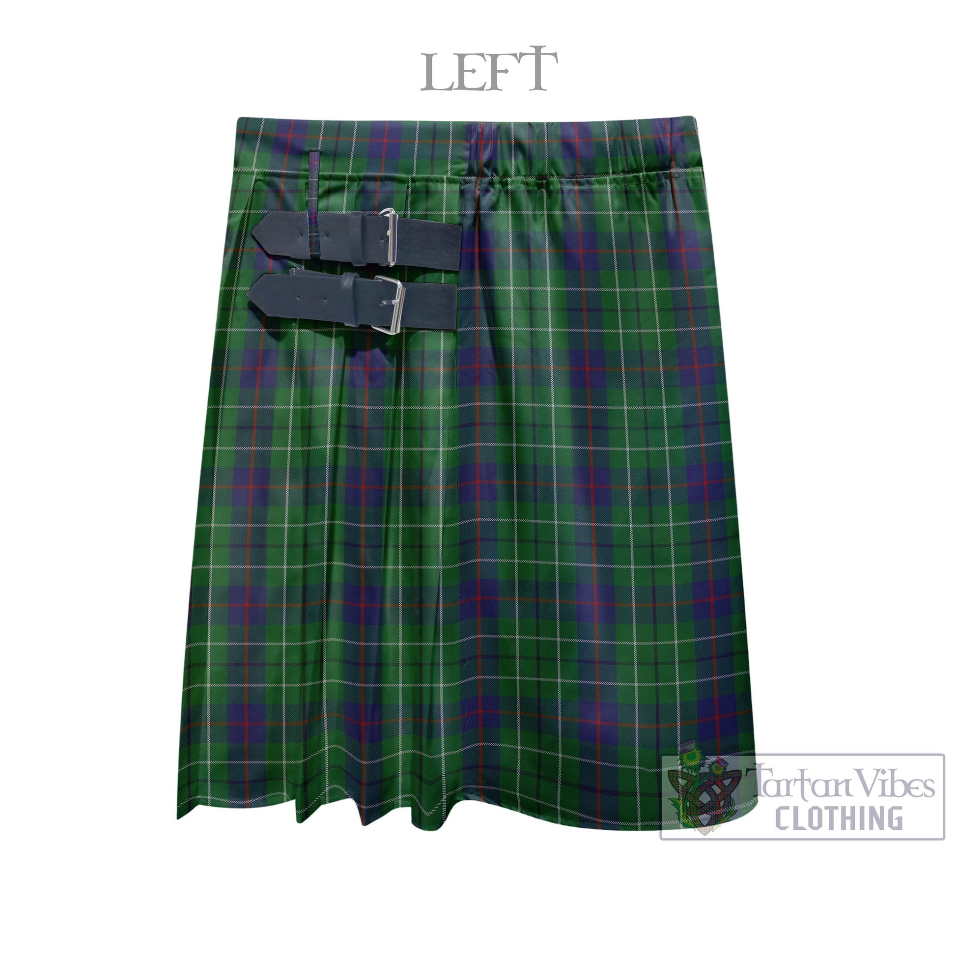 Tartan Vibes Clothing Duncan Tartan Men's Pleated Skirt - Fashion Casual Retro Scottish Style