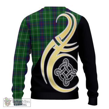 Duncan Tartan Ugly Sweater with Family Crest and Celtic Symbol Style