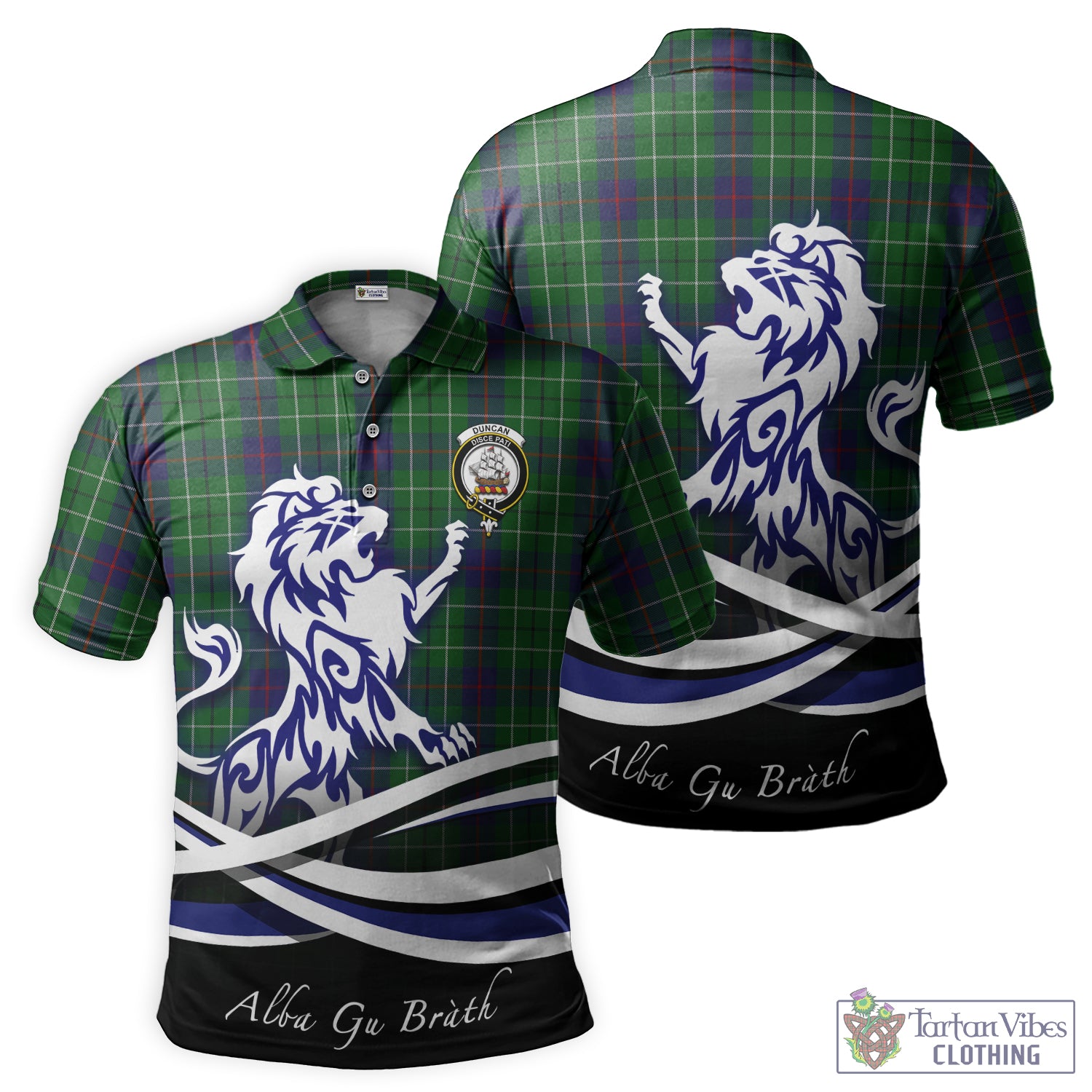 duncan-tartan-polo-shirt-with-alba-gu-brath-regal-lion-emblem