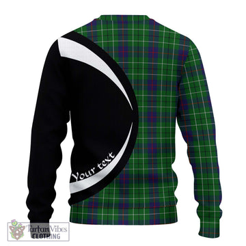 Duncan Tartan Ugly Sweater with Family Crest Circle Style