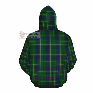 Duncan Tartan Cotton Hoodie with Family Crest DNA In Me Style