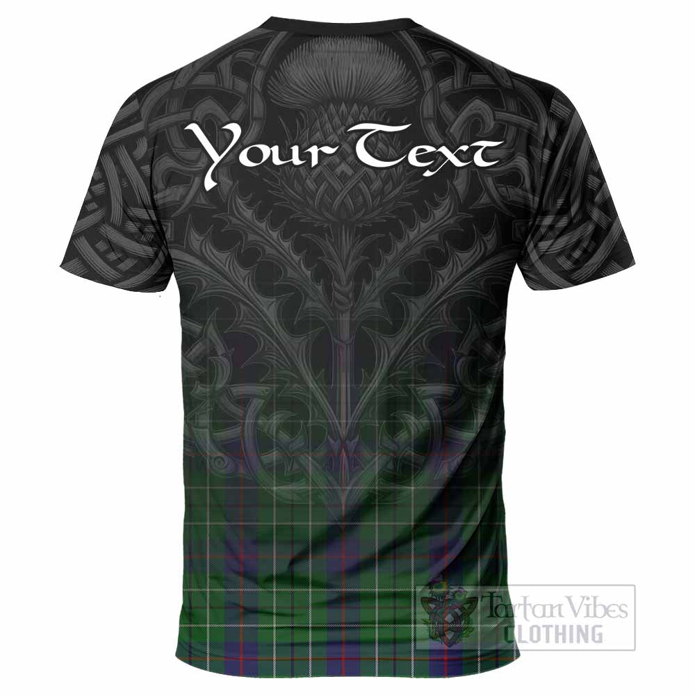 Tartan Vibes Clothing Duncan Tartan T-Shirt with Family Crest Celtic Thistle Vibes