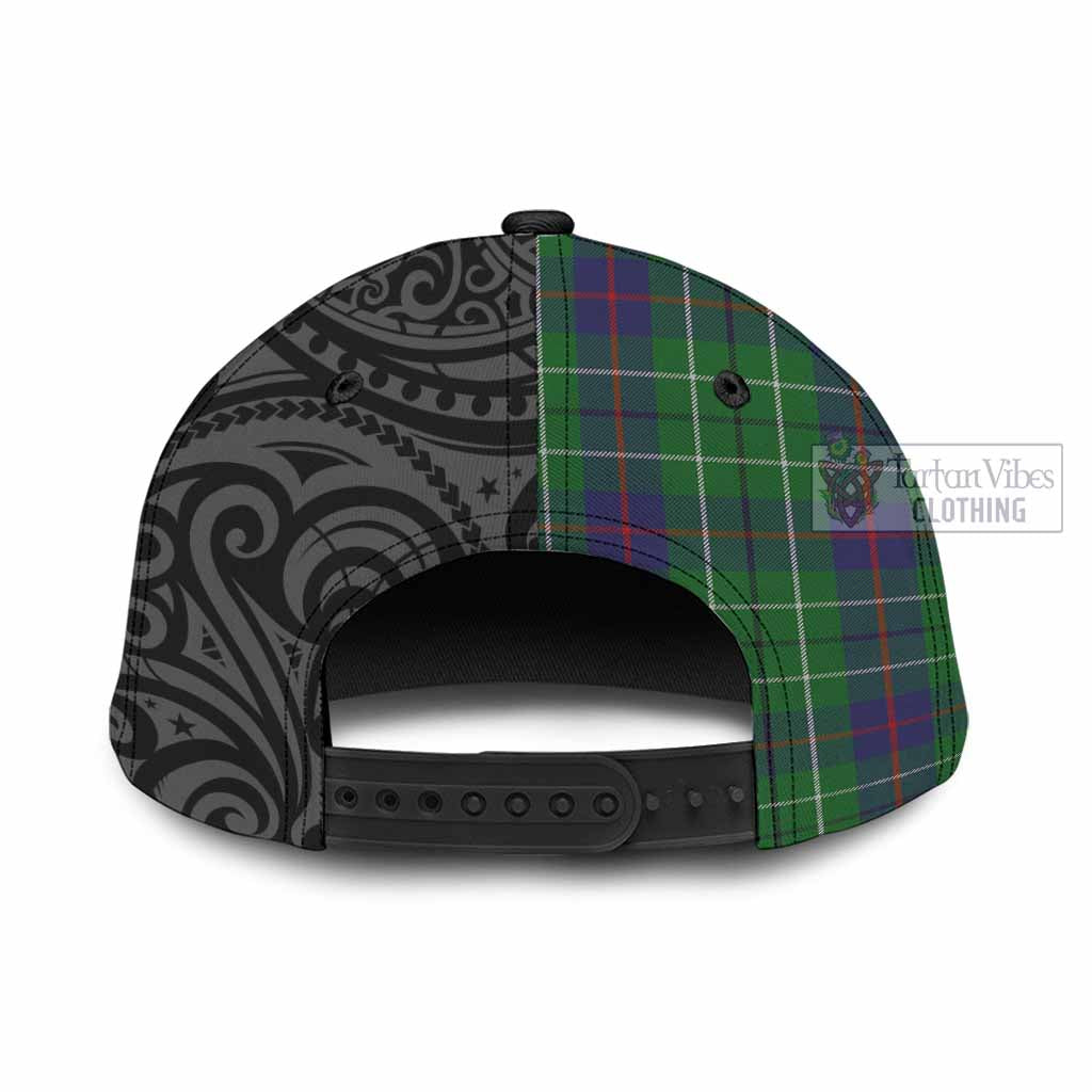 Tartan Vibes Clothing Duncan Tartan Classic Cap with New Zealand Silver Fern Half Style