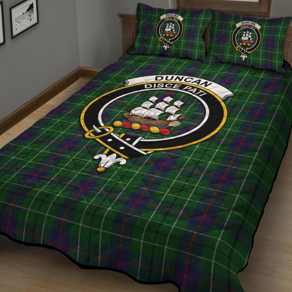 Duncan Tartan Quilt Bed Set with Family Crest - Tartan Vibes Clothing