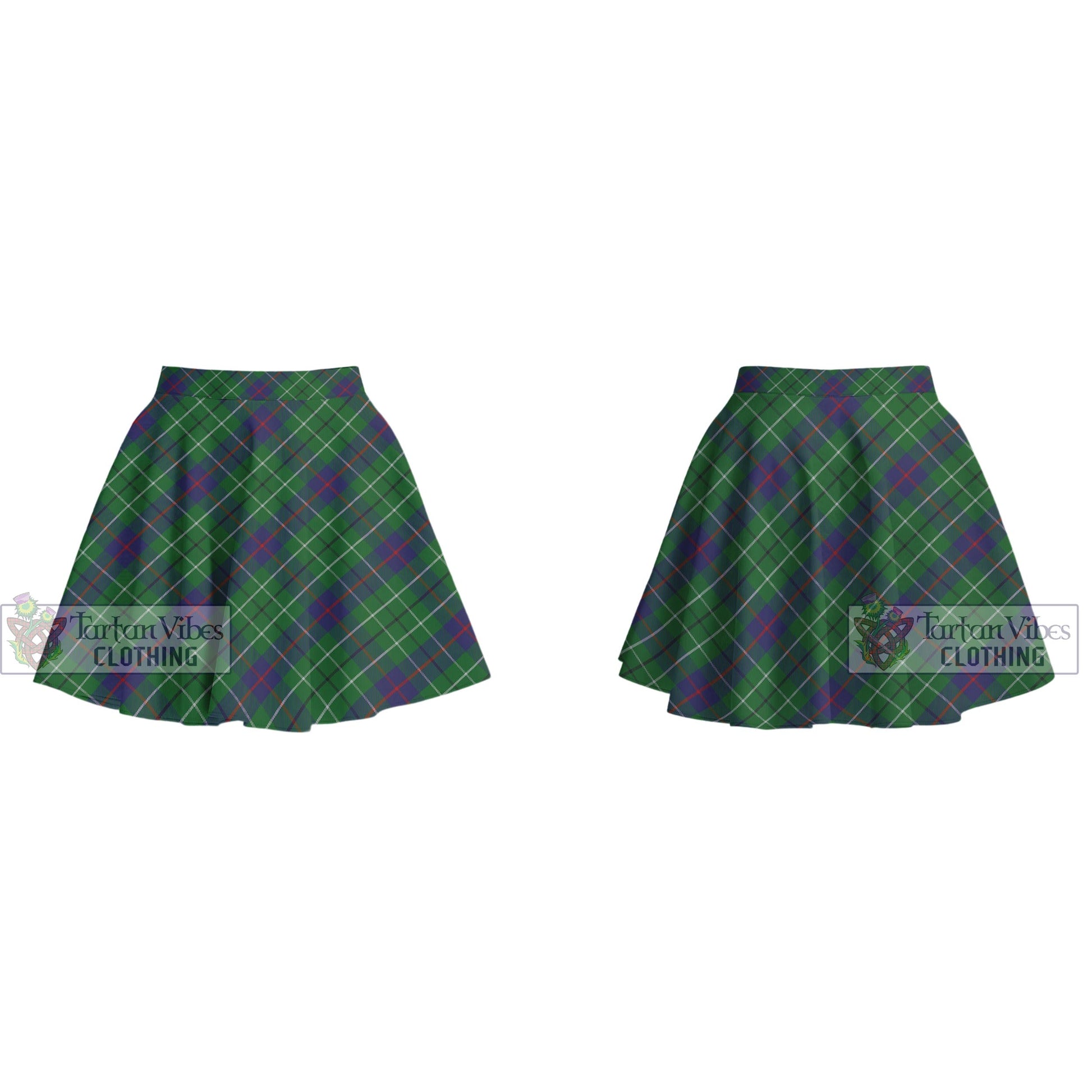 Tartan Vibes Clothing Duncan Tartan Women's Plated Mini Skirt