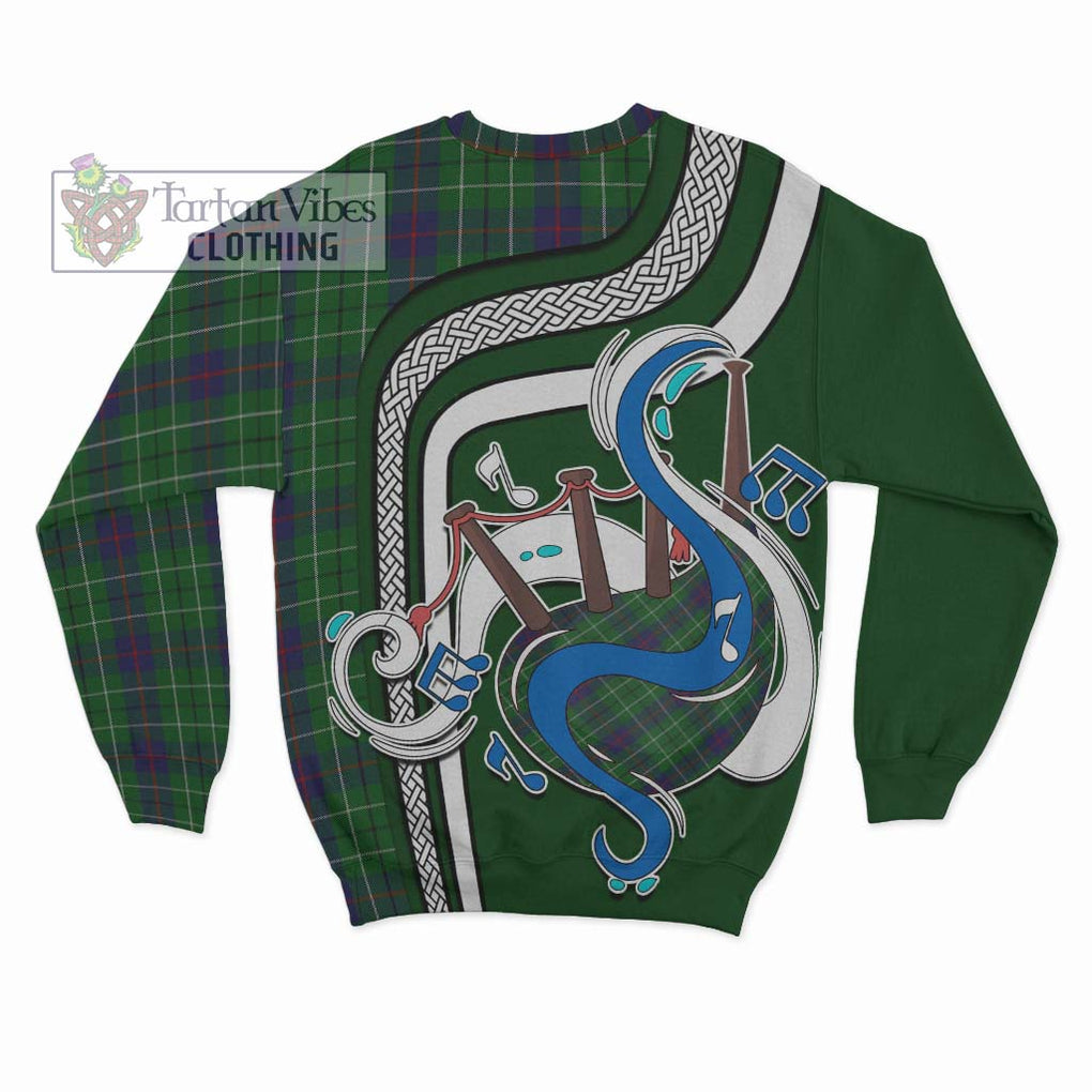 Duncan Tartan Sweatshirt with Epic Bagpipe Style - Tartanvibesclothing Shop