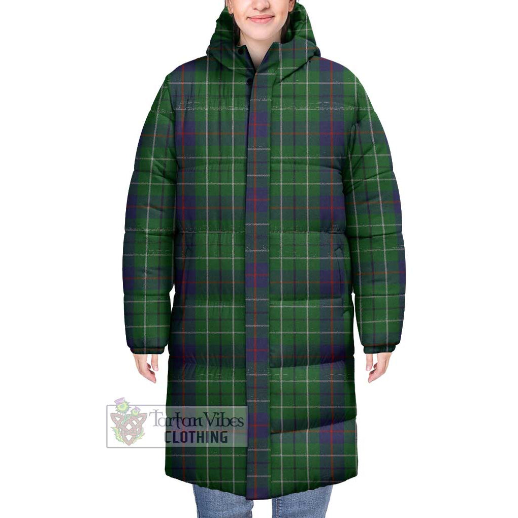 Tartan Vibes Clothing Duncan Tartan Long Down Jacket