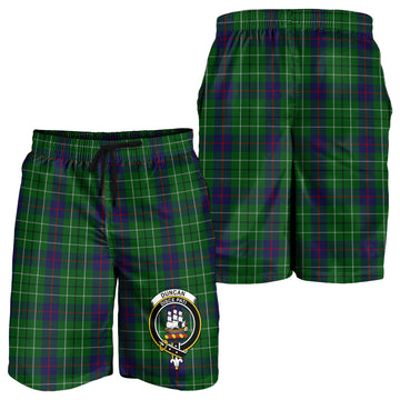 Duncan Tartan Mens Shorts with Family Crest
