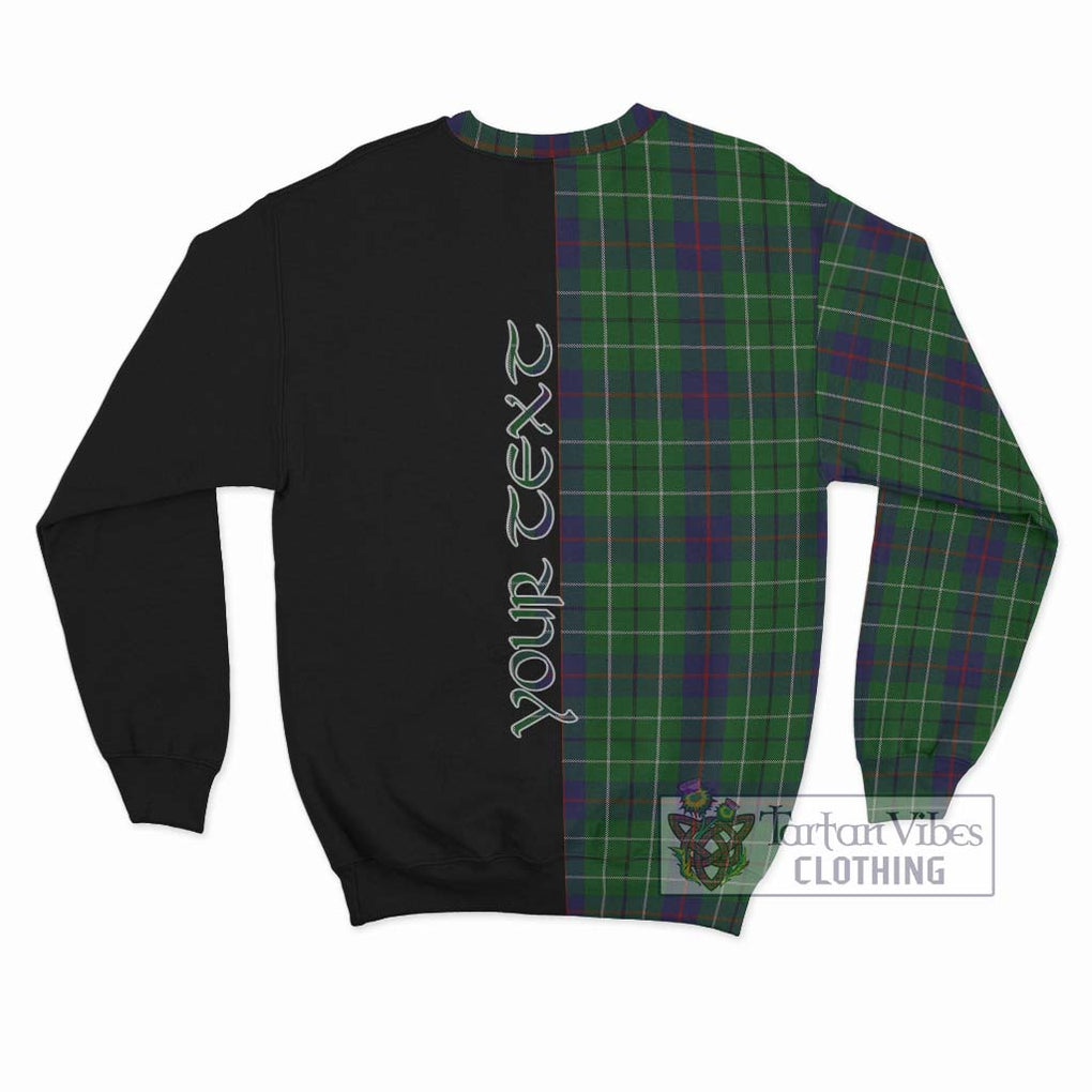 Duncan Tartan Sweatshirt with Family Crest and Half Of Me Style - Tartanvibesclothing Shop