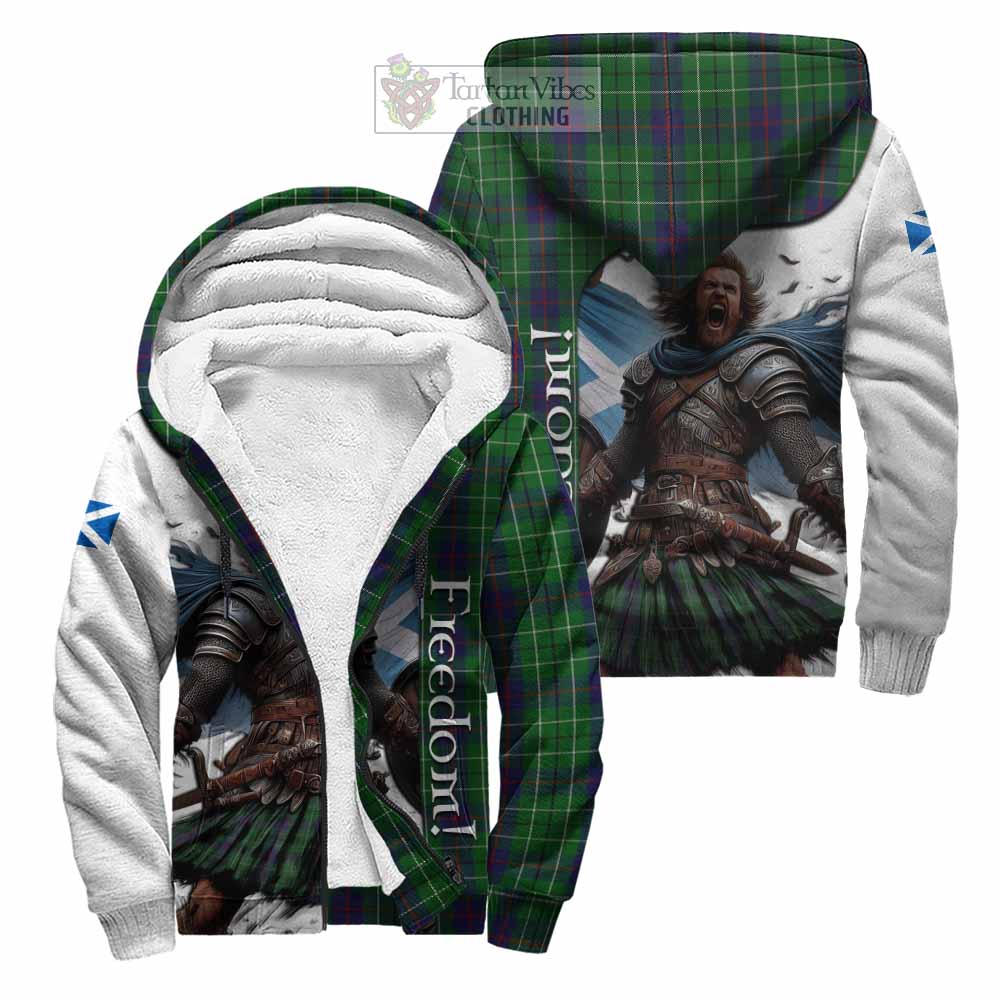 Tartan Vibes Clothing Duncan Crest Tartan Sherpa Hoodie Inspired by the Freedom of Scottish Warrior