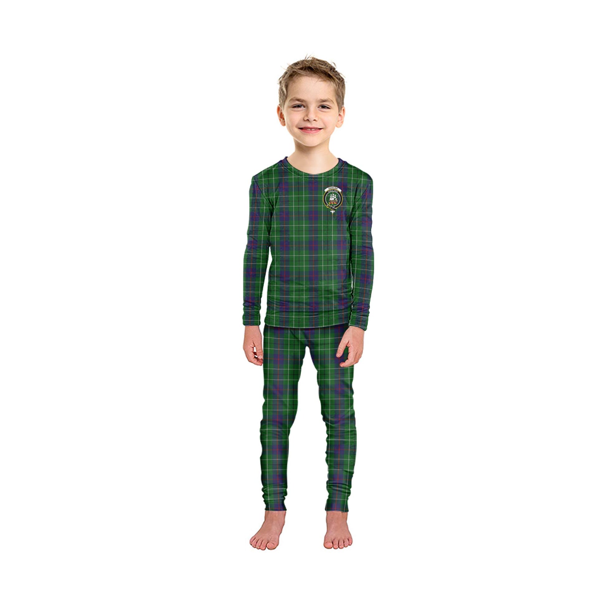 Duncan Tartan Pajamas Family Set with Family Crest - Tartan Vibes Clothing