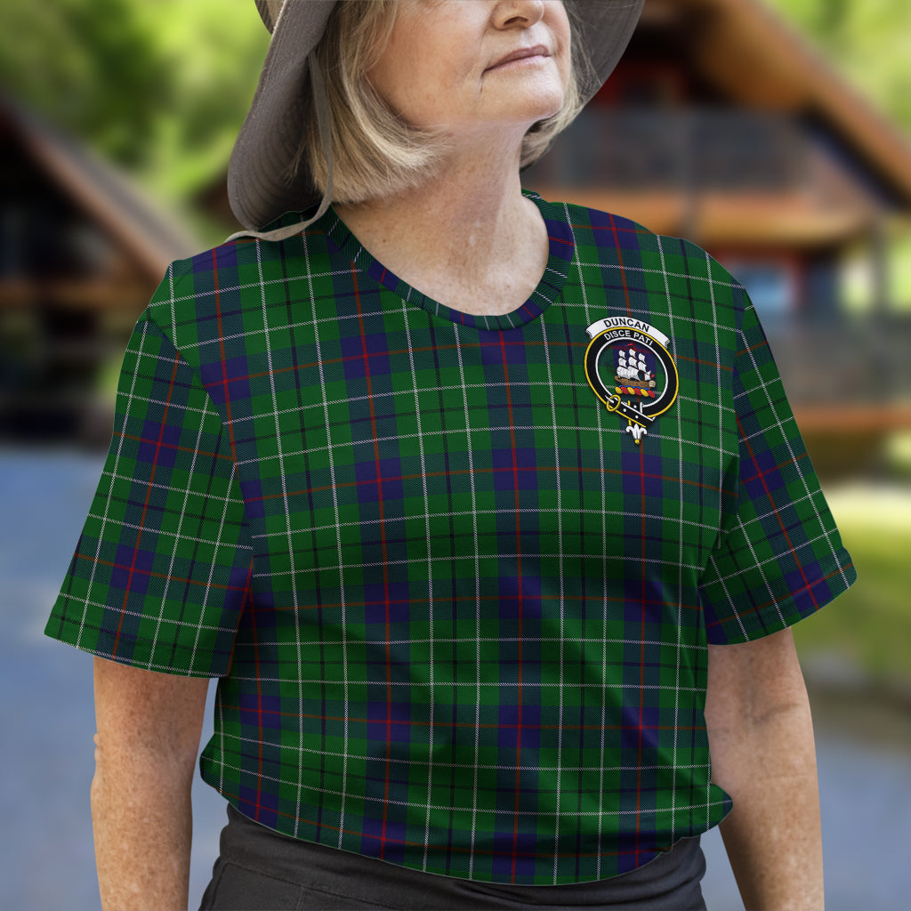 Duncan Tartan T-Shirt with Family Crest - Tartan Vibes Clothing