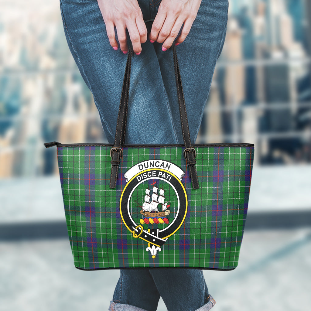 duncan-tartan-leather-tote-bag-with-family-crest