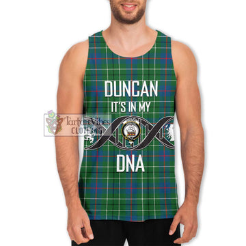 Duncan Ancient Tartan Men's Tank Top with Family Crest DNA In Me Style