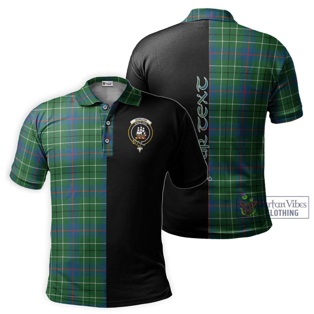 Duncan Ancient Tartan Polo Shirt with Family Crest and Half Of Me Style Kid - Tartanvibesclothing Shop