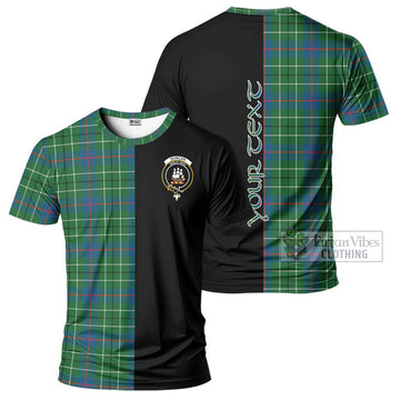 Duncan Ancient Tartan T-Shirt with Family Crest and Half Of Me Style