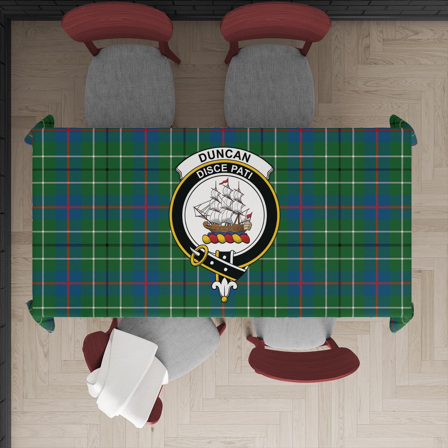duncan-ancient-tatan-tablecloth-with-family-crest