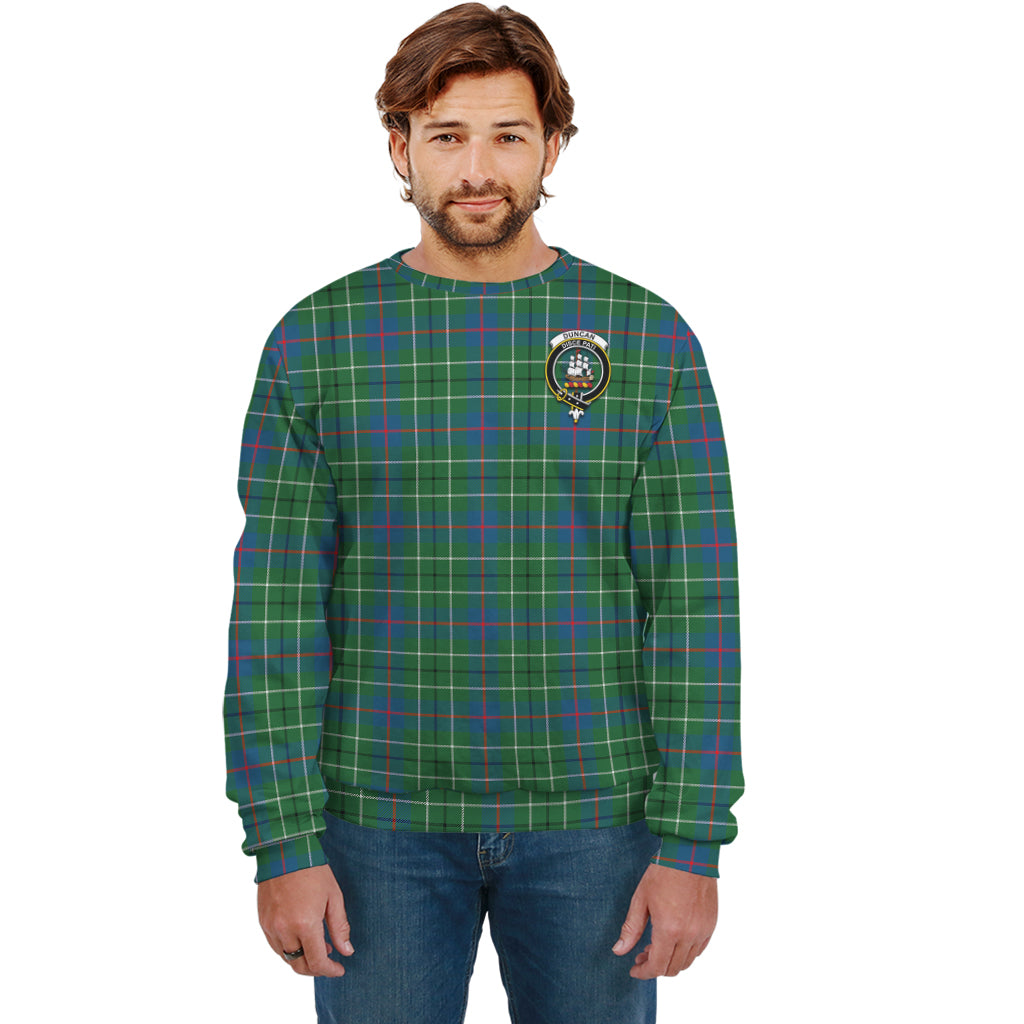 Duncan Ancient Tartan Sweatshirt with Family Crest Unisex - Tartan Vibes Clothing