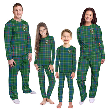 Duncan Ancient Tartan Pajamas Family Set with Family Crest