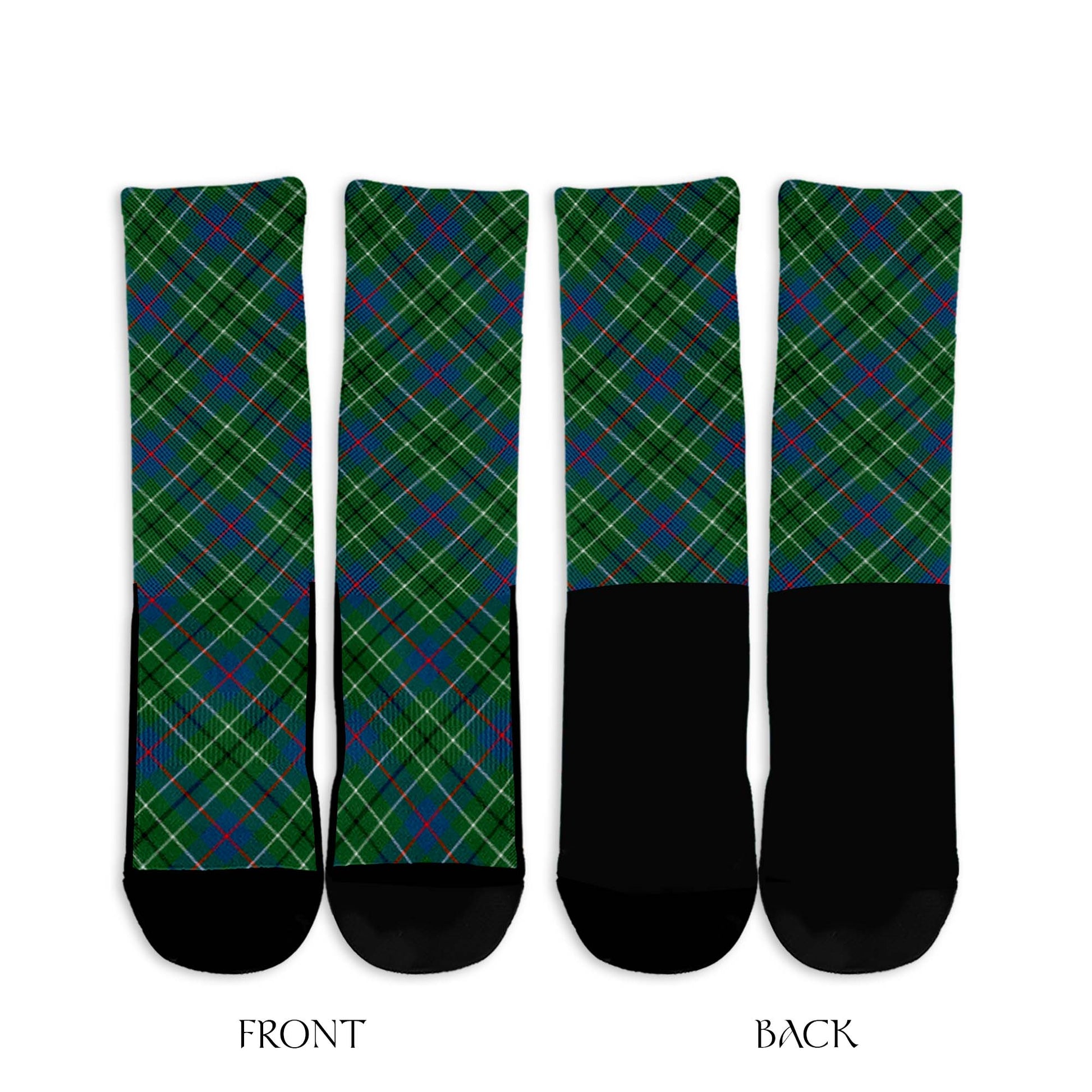 Duncan Ancient Tartan Crew Socks Cross Tartan Style - Tartanvibesclothing