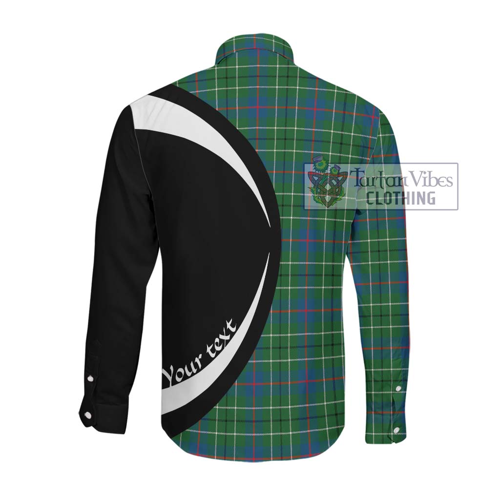 Duncan Ancient Tartan Long Sleeve Button Up with Family Crest Circle Style Men's Shirt - Tartan Vibes Clothing