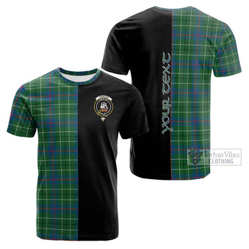 Duncan Ancient Tartan Cotton T-shirt with Family Crest and Half Of Me Style