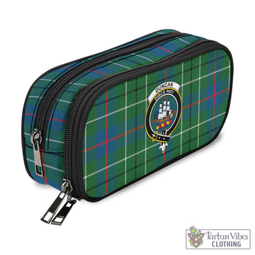 Duncan Ancient Tartan Pen and Pencil Case with Family Crest