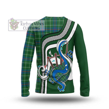 Duncan Ancient Tartan Long Sleeve T-Shirt with Epic Bagpipe Style