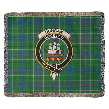 Duncan Ancient Tartan Woven Blanket with Family Crest