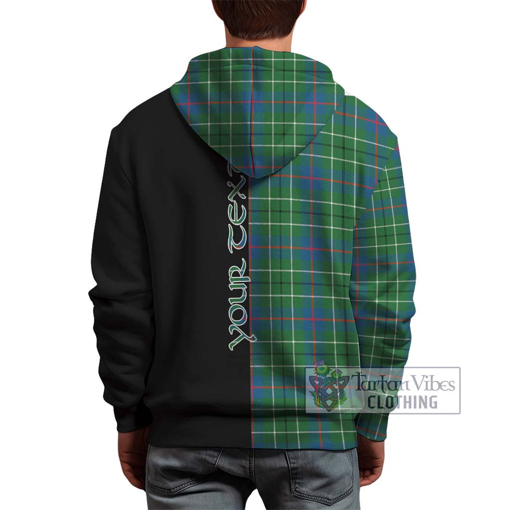 Duncan Ancient Tartan Hoodie with Family Crest and Half Of Me Style - Tartanvibesclothing Shop