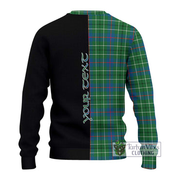 Duncan Ancient Tartan Ugly Sweater with Family Crest and Half Of Me Style