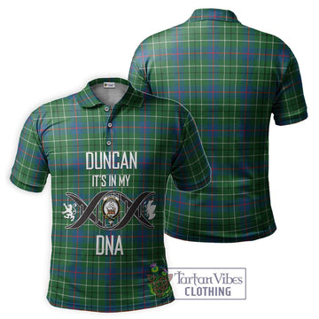 Duncan Ancient Tartan Polo Shirt with Family Crest DNA In Me Style