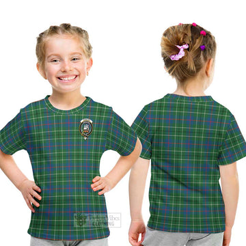 Duncan Ancient Tartan Kid T-Shirt with Family Crest