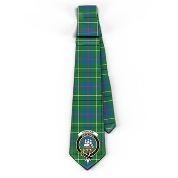 Duncan Ancient Tartan Classic Necktie with Family Crest