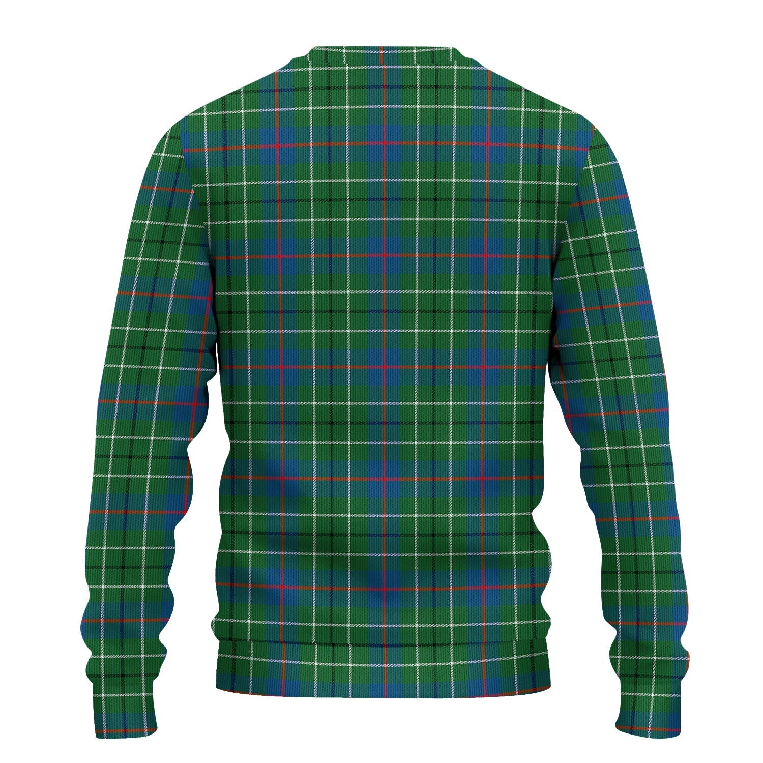 Duncan Ancient Tartan Knitted Sweater with Family Crest - Tartanvibesclothing