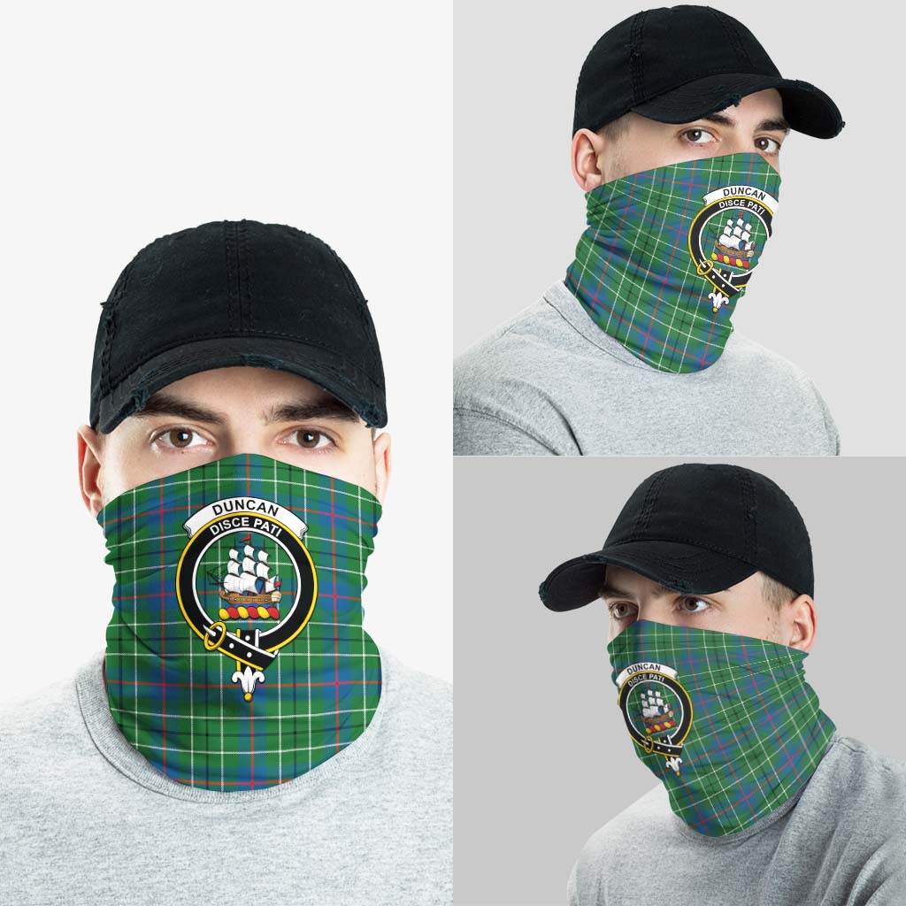 Duncan Ancient Tartan Neck Gaiters, Tartan Bandanas, Tartan Head Band with Family Crest