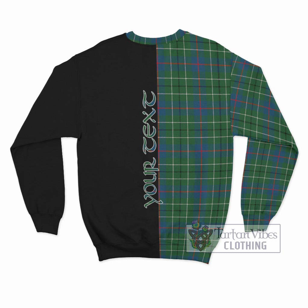 Duncan Ancient Tartan Sweatshirt with Family Crest and Half Of Me Style - Tartanvibesclothing Shop