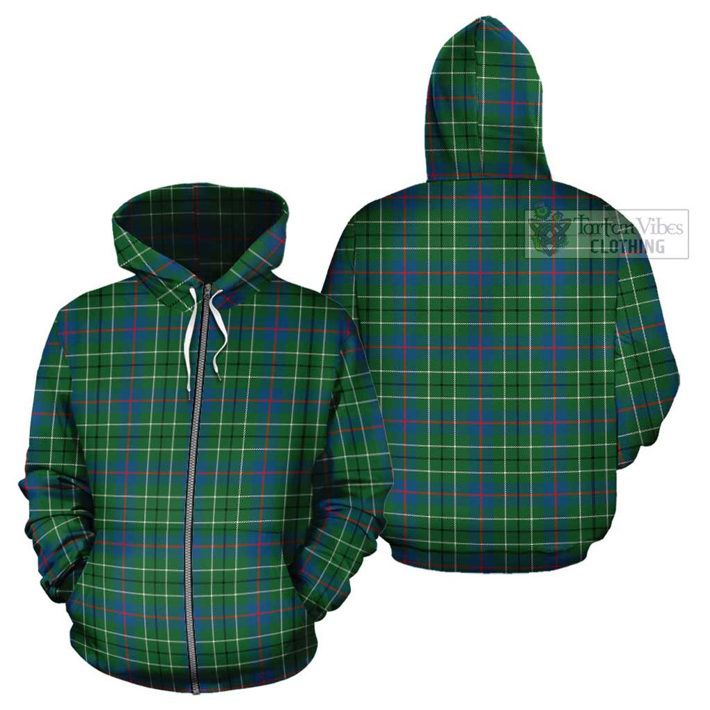 Duncan Ancient Tartan Cotton Hoodie Zip Hoodie - Tartan Vibes Clothing